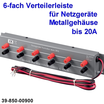 6-fach Netzteil Verteiler bis 20A