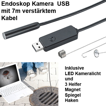 Endoskop Kamera USB Wasserfest